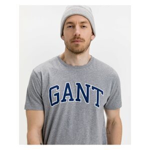 Šedé pánské tričko GANT Arch Outline
