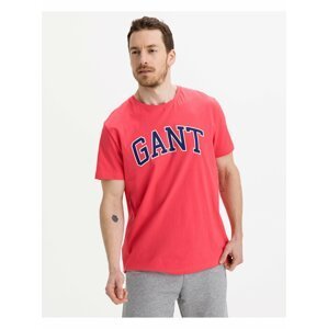 Růžové pánské tričko GANT Arch Outline