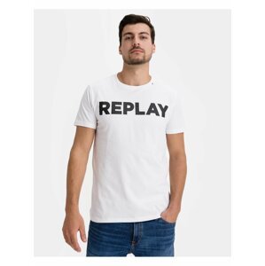 Bílé pánské tričko Replay