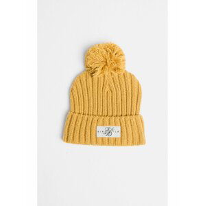 Žlutá čepice s bambulí BEANIE KNIT BOBBY