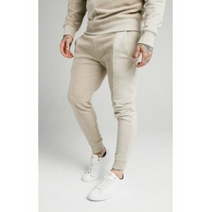 Béžové pánské tepláky JOGGER FITTED HALF HALF