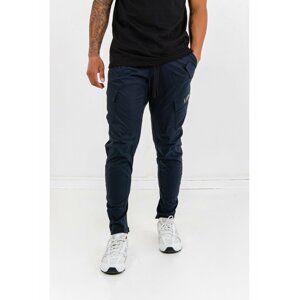 Tmavě modré pánské kalhoty POCKETS SLANT W/ PANTS CARGO