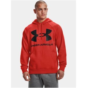 Mikina Under Armour UA Rival Fleece Big Logo HD- oranžová