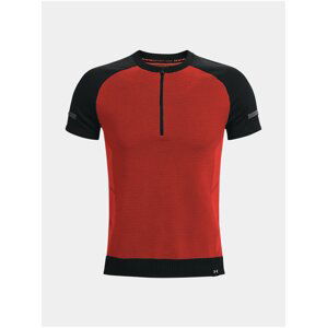 Tričko Under Armour IntelliKnit Half Zip SS- černá