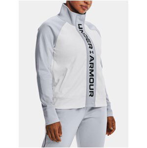 Bunda Under Armour Rush Tricot Jacket- bílá