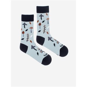 Modré dámské ponožky s motivem Fusakle Lesozběr