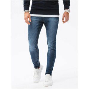 Tmavě modré pánské skinny fit džíny P1023