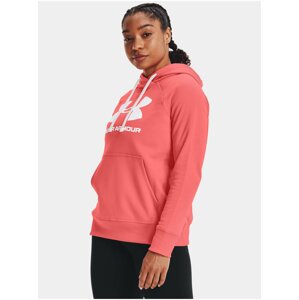 Mikina Under Armour Rival Fleece Logo Hoodie- oranžová