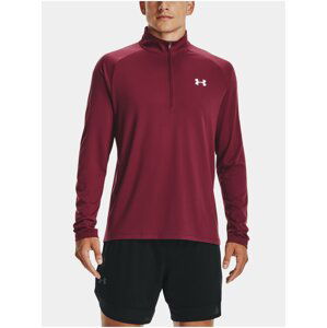 Tričko Under Armour Tech 2.0 1/2 Zip- červená