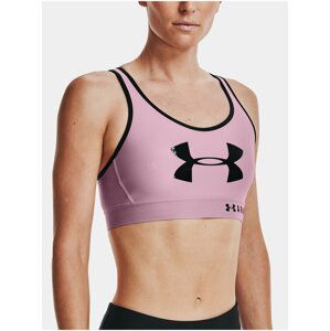 Podprsenka Under Armour Armour Mid Keyhole Graphic- růžová