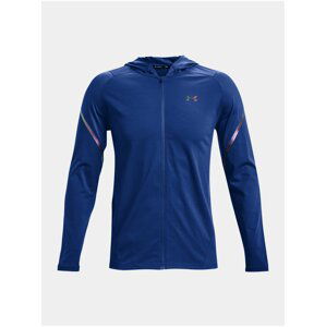 Mikina Under Armour Rush FZ Hoodie- modrá