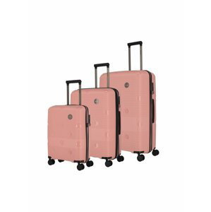 Sada cestovních kufrů Travelite Smarty 4w S,M,L - růžová
