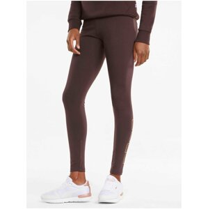 Vínové dámské legíny Puma Holiday Leggings