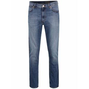 Světle modré pánské regular džíny s vyšisovaným efektem Wrangler Greensboro