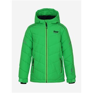 Zelená klučičí zimní bunda s kapucí LOAP