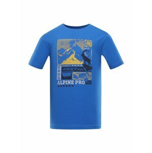 Modré pánské tričko s potiskem Alpine Pro CRESS