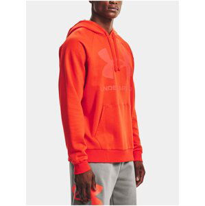 Mikina Under Armour UA Rival Fleece Big Logo HD- oranžová