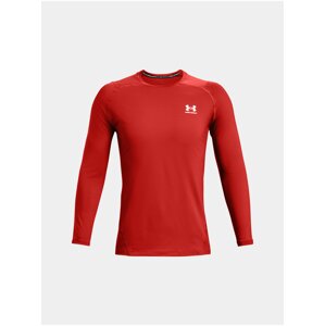 Tričko Under Armour UA HG Armour Fitted LS- oranžová