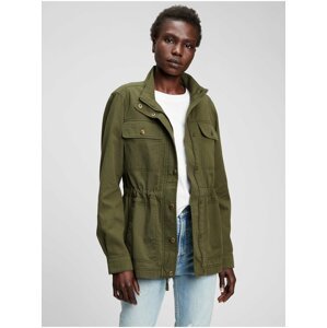 Zelená dámská bunda utility jacket GAP
