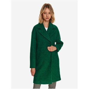 Zelený dámský vlněný kabát TOP SECRET