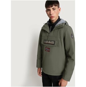 Khaki pánský anorak s kapsou na zip NAPAPIJRI Rainforest Winter 2