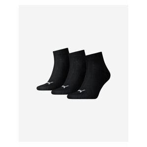 Sada tří párů ponožek v černé barvě Puma