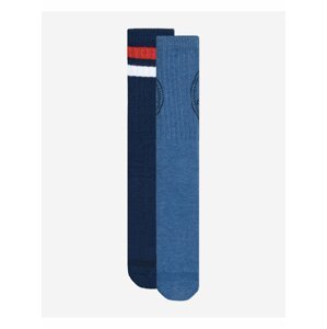 Sada dvou párů pánských ponožek v modré barvě Converse
