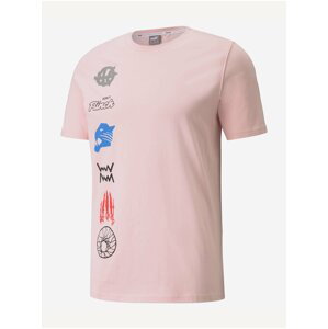 Světle růžové pánské tričko Puma Qualifier