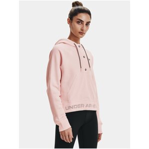 Mikina Under Armour Rival Fleece Mesh Hoodie-PNK