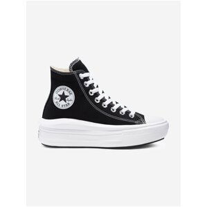 Černé unisex kotníkové tenisky na platformě Converse Chuck Taylor All Star Move Platform