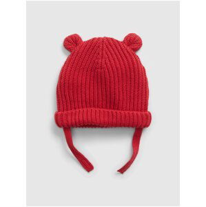 Červená dětská čepice bear beanie GAP