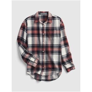 Modrá holčičí košile flannel GAP