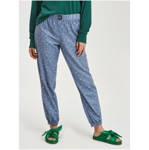 Modré dámské pyžamové kalhoty Flanelové GAP