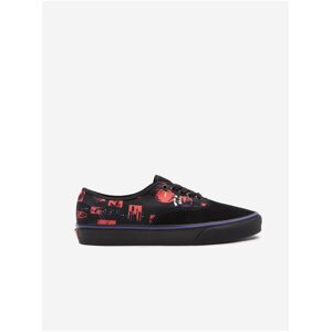 Červeno-černé pánské boty VANS Authentic