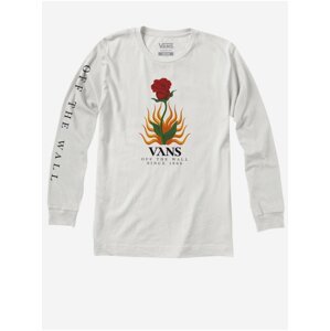 Bílé pánské tričko s potiskem VANS Flores