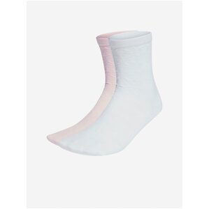 sada dvou dámských ponožek v bílé a růžové barvě adidas Originals Jacq