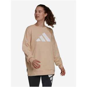 Béžová dámská mikina adidas Performance Crew