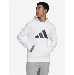 Bílá pánská mikina s kapucí adidas Performance M FI WTR Hoodie