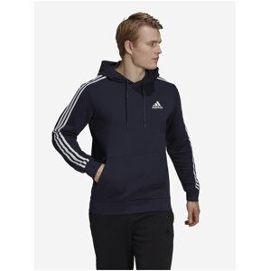 Tmavě modrá pánská mikina s kapucí adidas Performance M 3S FL HD