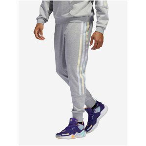 Světle šedé pánské tepláky adidas Performance DM Pant