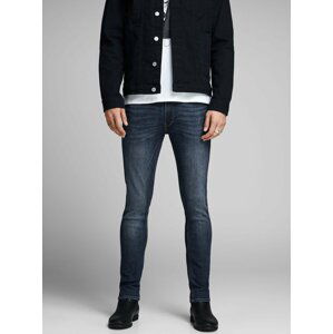 Tmavě modré pánské skinny džíny Jack & Jones Liam