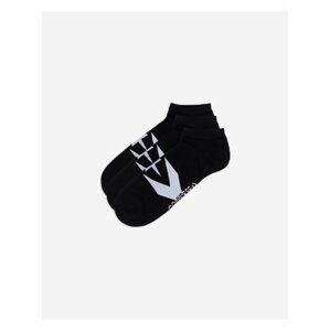 Sada tří párů unisex ponožek v bílo-černé barvě Converse