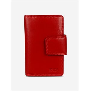 Červená dámská kožená peněženka KARA