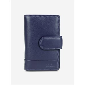 Tmavě modrá dámská kožená peněženka KARA