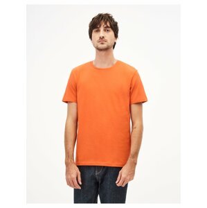Oranžové basic tričko Celio Neunir