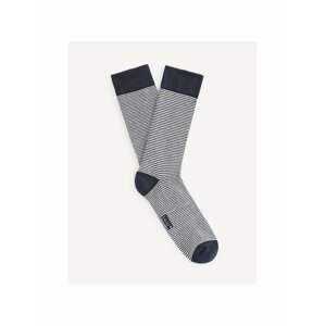 Tmavě modré pruhované ponožky Celio Vicaire