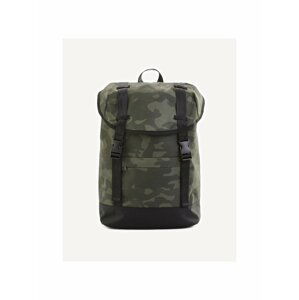 Khaki vzorovaný batoh Celio Vipack