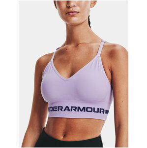 Podprsenka Under Armour UA Seamless Low Long Bra - fialová