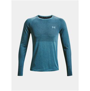 Tričko Under Armour Seamless Run LS - modrá