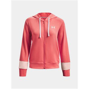 Mikina Under Armour Rival Terry CB FZ Hoodie - oranžová